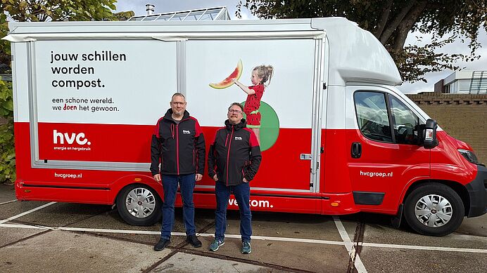 Afvalcoaches op de Westlandse weekmarkten
