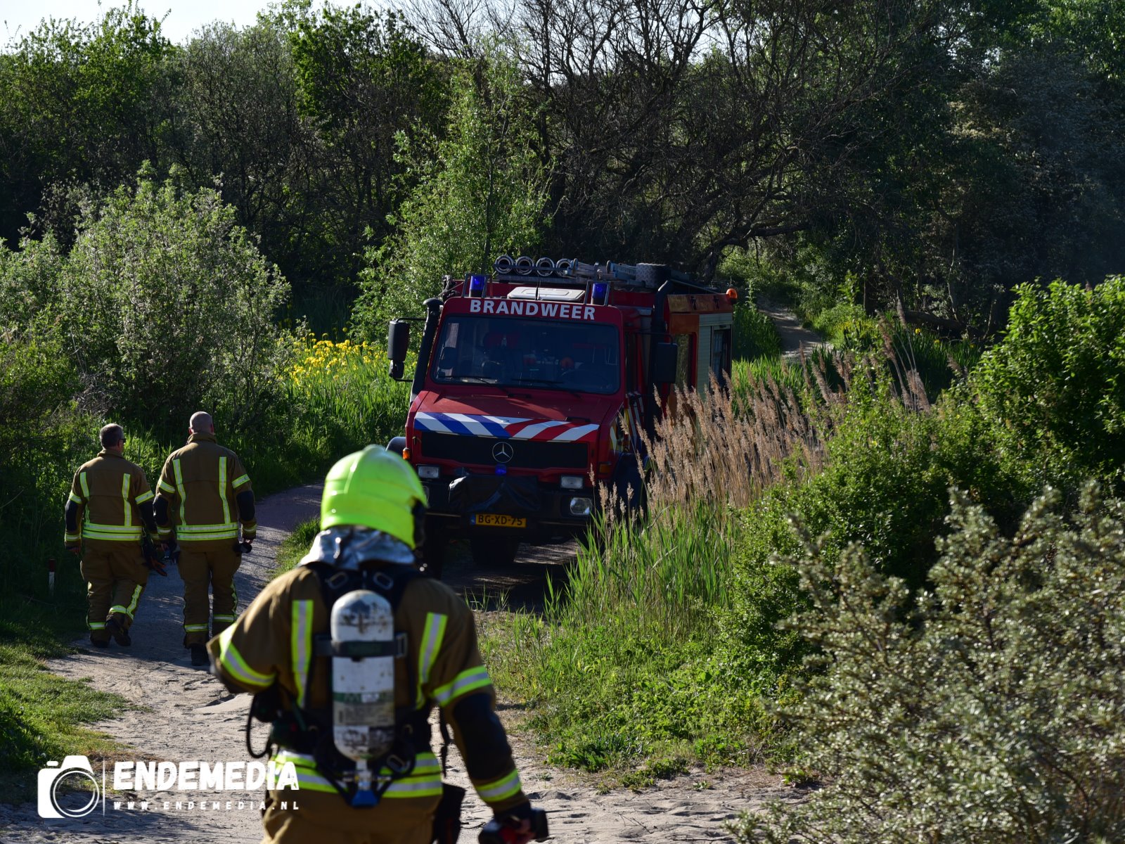 [Video] Brand in Duinen in Hoek van Holland