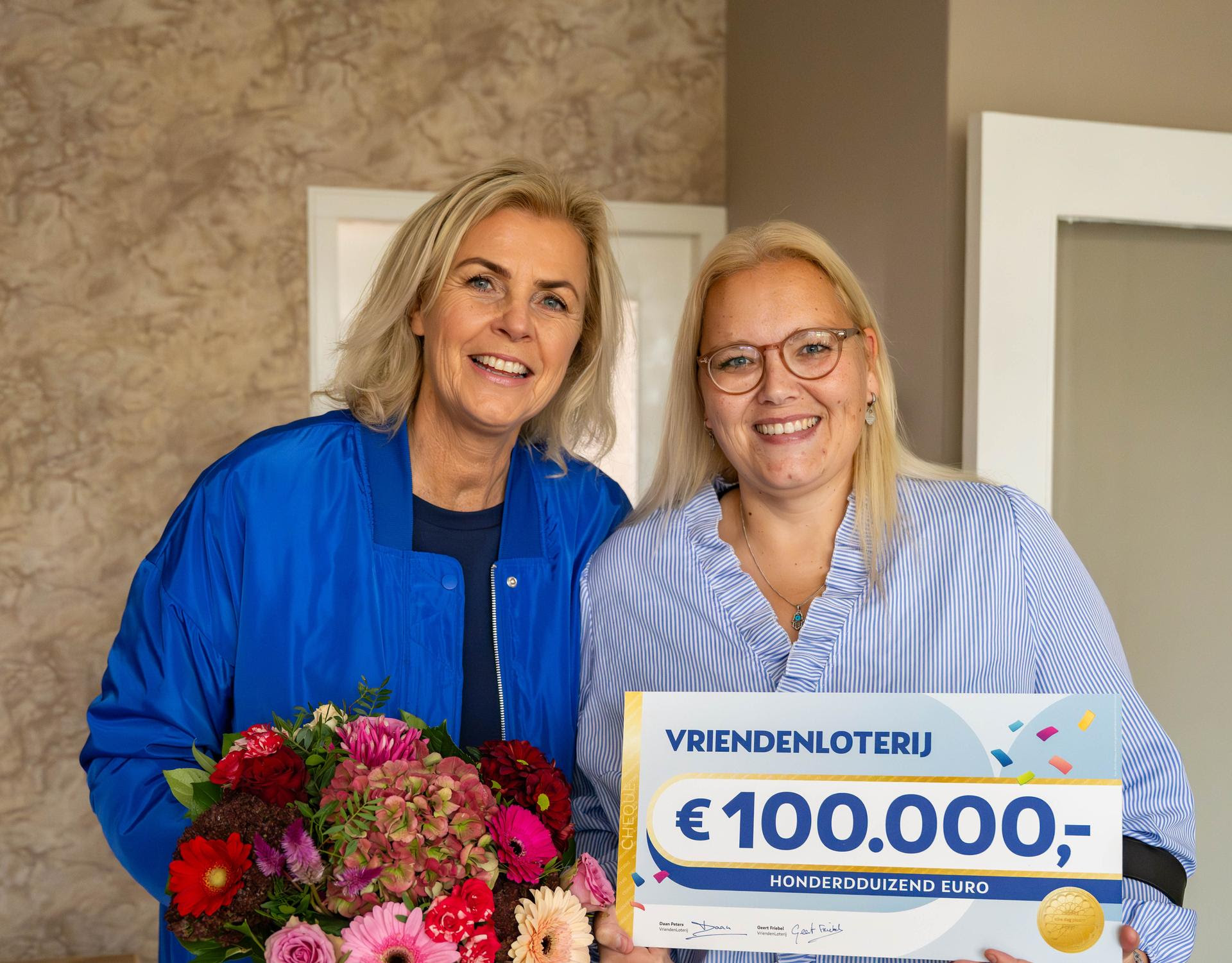 Michelle uit Poeldijk wint 100.000 euro bij de VriendenLoterij